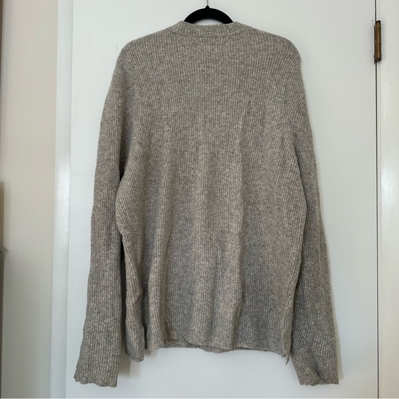 All Saints Path Crew Wool Yak Knit Sweater Womens Small Gray